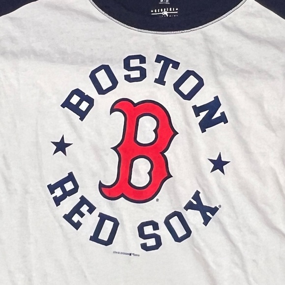 Boston Red Sox New SOFT Women's 3/4 Sleeve MLB Baseball Sports Tshirt - Picture 4 of 5